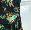 Floral Side Shirred Dress