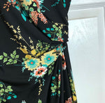 Floral Side Shirred Dress