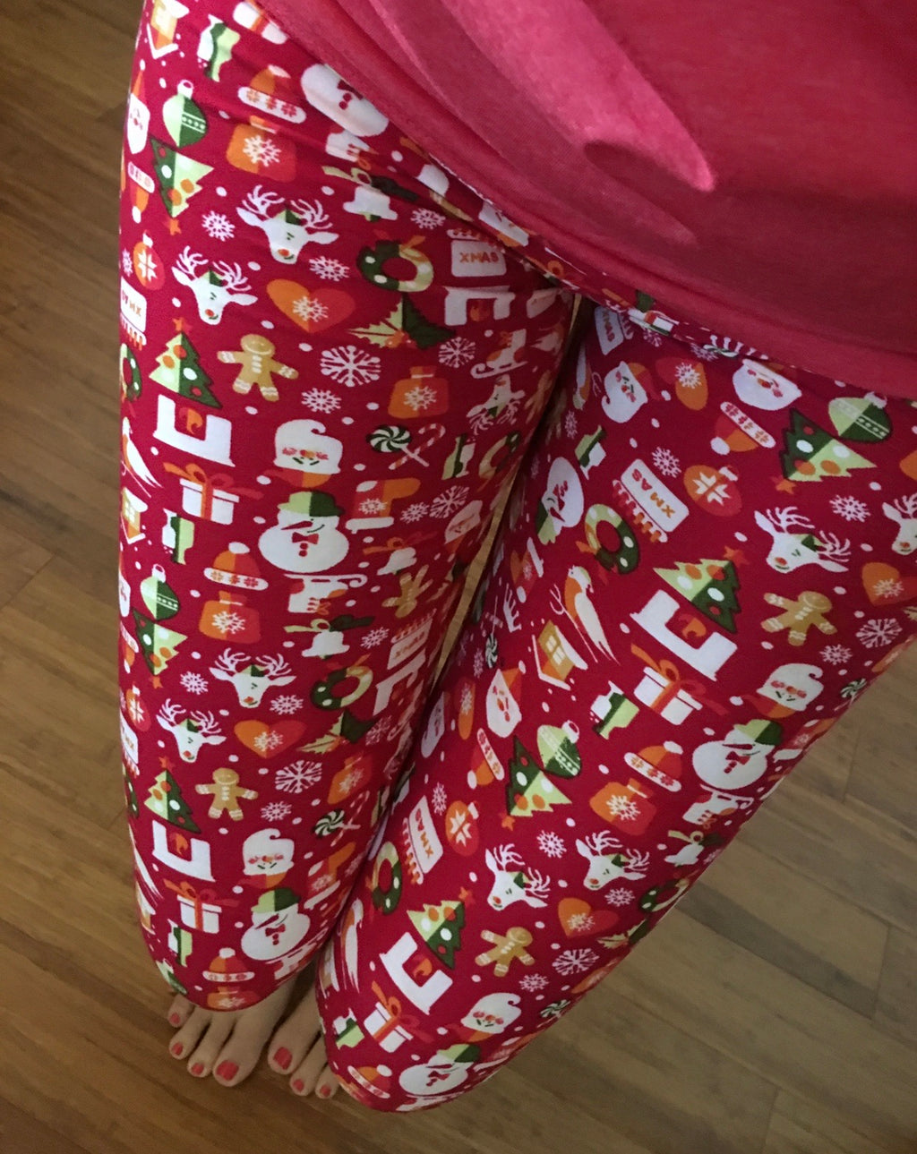 Snowman Leggings-Sale-Womens Artisan USA American Made Clothing Accessories