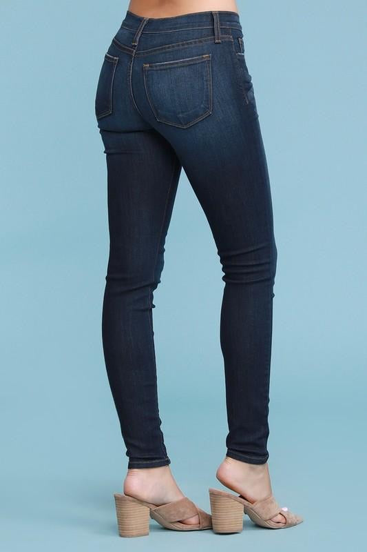 Skinny Mid Rise Jeans-Made in the USA-Womens Artisan USA American Made Clothing Accessories