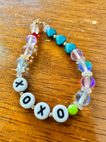 Keiki Size Letters and Gemstones Bracelet