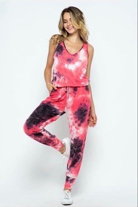 Tie Dye Jumpsuit--Womens Artisan USA American Made Clothing Accessories