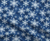 Royal Blue Snowflakes Headband - On Hand--Womens Artisan USA American Made Clothing Accessories