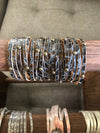 Leather Wrap Bracelet with Crystal Accents-Jewelry, Made in the USA-Womens Artisan USA American Made Clothing Accessories