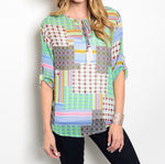 Chiffon Patchwork Top