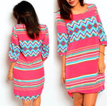 Pink in Aztec Dress