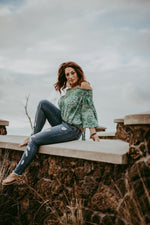 Distressed Denim--Womens Artisan USA American Made Clothing Accessories