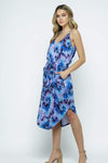 Ellis Tie Waist Strap Dress-Dresses, Made in the USA-Womens Artisan USA American Made Clothing Accessories