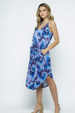 Ellis Tie Waist Strap Dress-Dresses, Made in the USA-Womens Artisan USA American Made Clothing Accessories