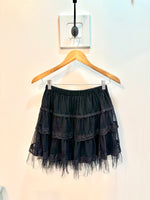 Cotton Tulle Mini Skirt