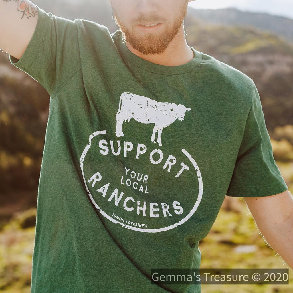 Support Your Local Ranchers-Made in the USA-Womens Artisan USA American Made Clothing Accessories