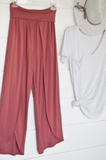 Fold Over Peddle Pant-Bottoms, Made in the USA, Sale-Womens Artisan USA American Made Clothing Accessories