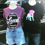 Support Local Farmers Crew Tee-Made in the USA, Sale-Womens Artisan USA American Made Clothing Accessories