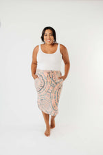 Swirl Power Drawstring Skirt - On Hand-1XL, 2XL, 3XL, 8-13-2020, 8-21-2020, BFCM2020, Bonus, Bottoms, Group A, Group B, Group C, Group D, Large, Made in the USA, Medium, Plus, Small, XL, XS-Medium-Womens Artisan USA American Made Clothing Accessories