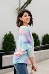 Tie Dyed Waffles Top-Made in the USA-Womens Artisan USA American Made Clothing Accessories