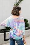 Tie Dyed Waffles Top-Made in the USA-Womens Artisan USA American Made Clothing Accessories