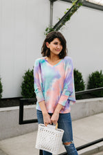 Tie Dyed Waffles Top-Made in the USA-Womens Artisan USA American Made Clothing Accessories