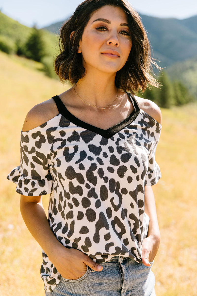 To The Moon Cold Shoulder Top - On Hand-1XL, 2XL, 3XL, 8-11-2020, 8-21-2020, BFCM2020, Bonus, Group A, Group B, Group C, Group D, Group T, Large, Made in the USA, Medium, On hand, Plus, Small, Tops, XL, XS-Small-Womens Artisan USA American Made Clothing Accessories