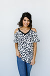 To The Moon Cold Shoulder Top - On Hand-1XL, 2XL, 3XL, 8-11-2020, 8-21-2020, BFCM2020, Bonus, Group A, Group B, Group C, Group D, Group T, Large, Made in the USA, Medium, On hand, Plus, Small, Tops, XL, XS-Small-Womens Artisan USA American Made Clothing Accessories